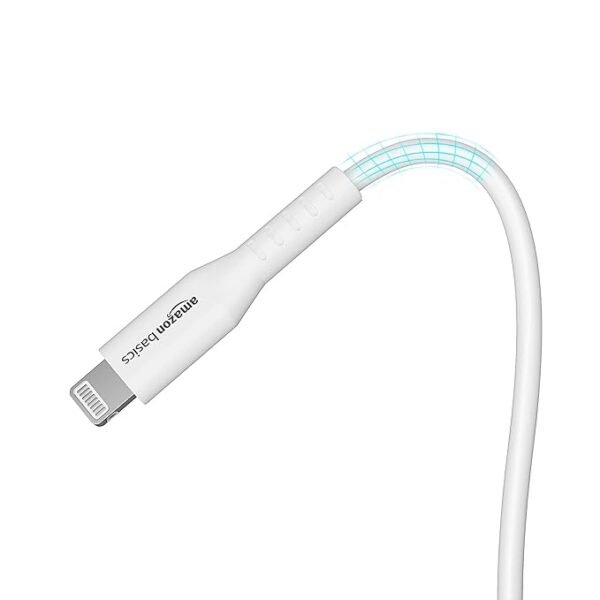 USB A to Lightning MFi Certified Charging Cable (White, 1.2 meter)