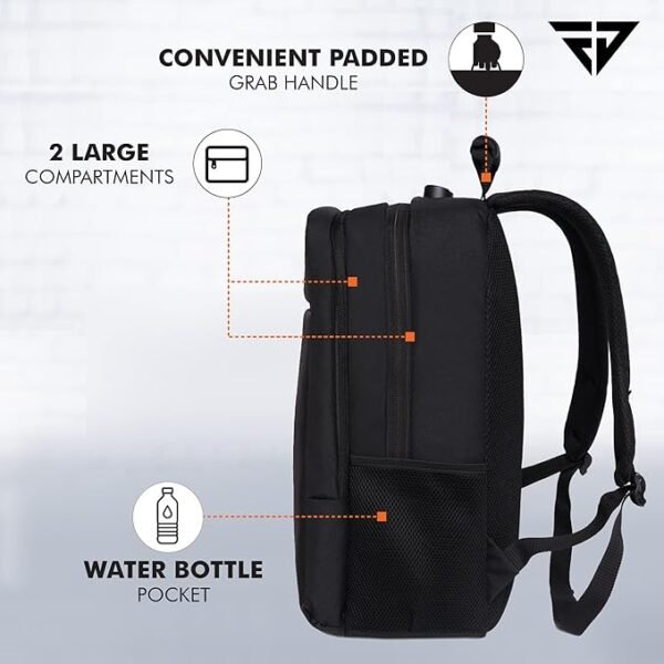 Theft Number Lock Backpack Bag with 15.6 Inch Laptop Compartment, USB Charging Port & Organizer Pocket