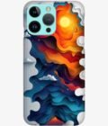 Printed Back Covers Apple Iphone 14 Pro Max abstract cosmic explosions made with cosmic themed paper tex creative background decor collection
