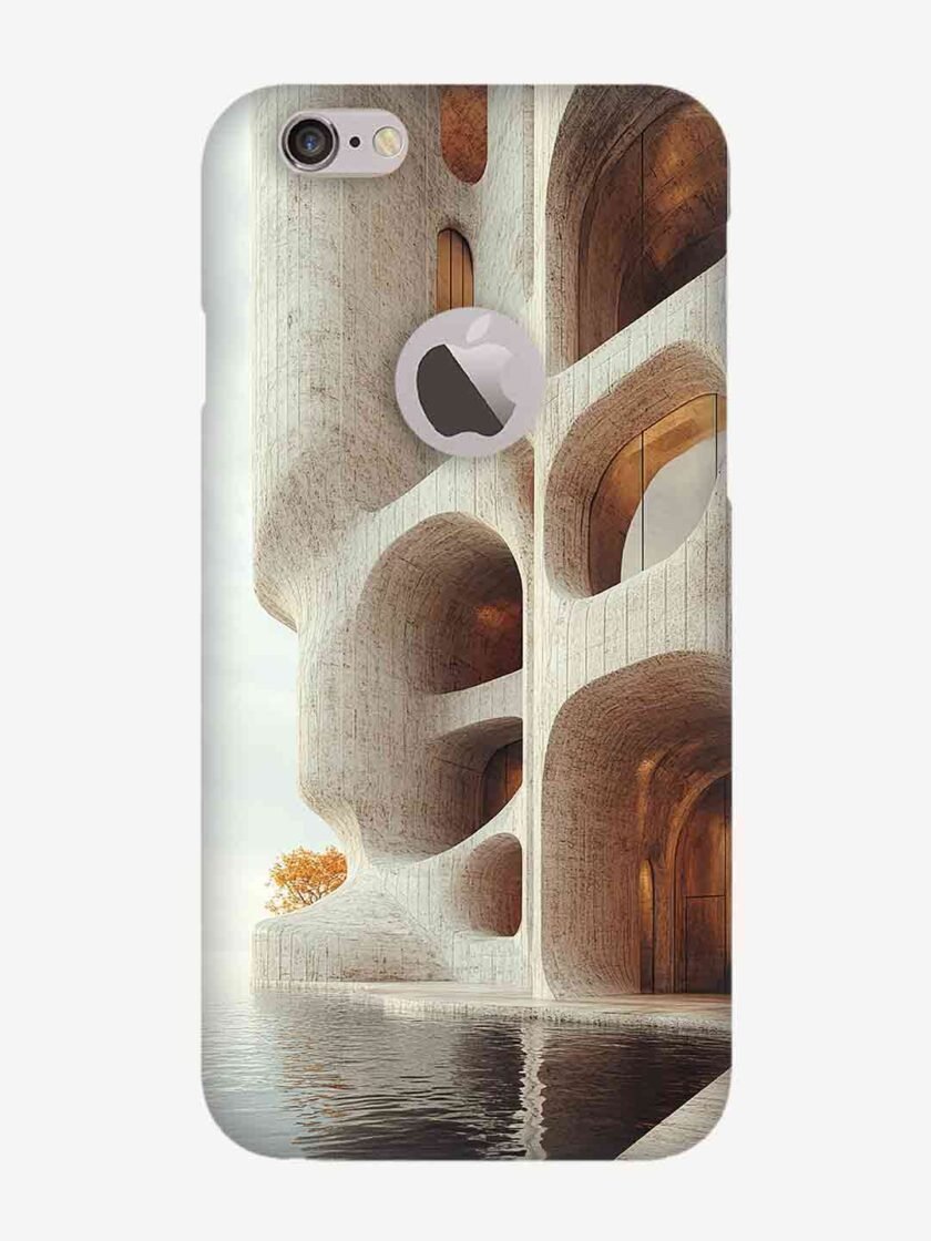 Apple Iphone 6S (Logo Cut) 3d rendering abstract building design