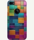 Apple Iphone 7 back covers (Logo Cut) abstract background modern tile wall