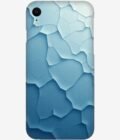 Apple Iphone Xr Back Covers abstract blue cracked surface texture design