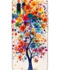 Honor Y9 (2019) Back Covers Floral Tree With Multicolored Patterns White Background Elegant Design