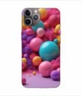 Apple Iphone 11 Pro Max Back Case Covers 3D Render Colorful Objects Isolated Background