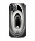 Apple Iphone 11 Pro Max Back Case Covers Abstract Black 3D Background