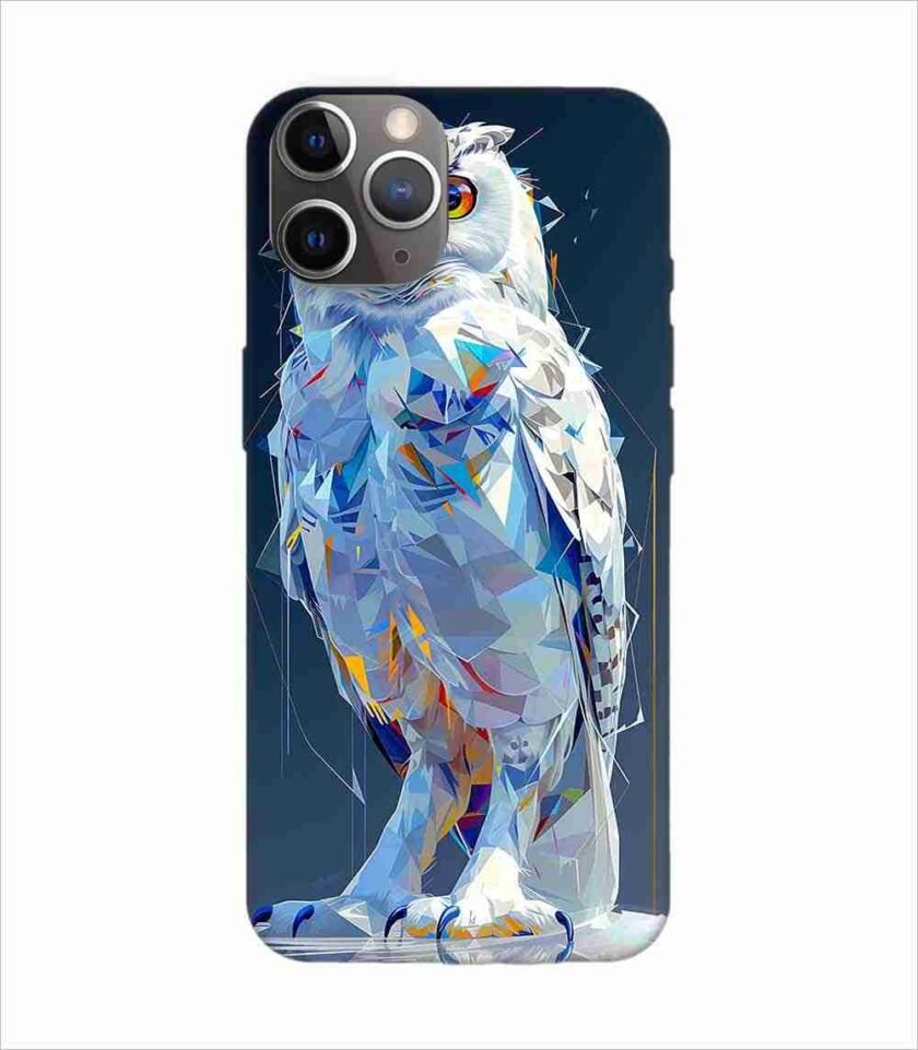 Apple Iphone 11 Pro Max Back Case Covers Captivating Animal Portraits Cyber Pet Style Vibrant Colors Stunning Digital Art