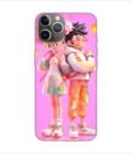 Apple Iphone 11 Pro Max Back Case Covers Cartoon Couple Young Man Woman With Balloons Life Preserver Generative Ai