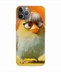 Apple Iphone 11 Pro Max Back Case Covers Close Up Bird With Wig Glasses