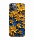 Apple Iphone 11 Pro Max Back Case Covers Colorful Background With Blue Yellow Background