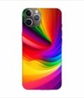 Apple Iphone 11 Pro Max Back Case Covers Colorful Rainbow Gradient Background Design Shades Light Wallpaper Abstract Geometric Shapes