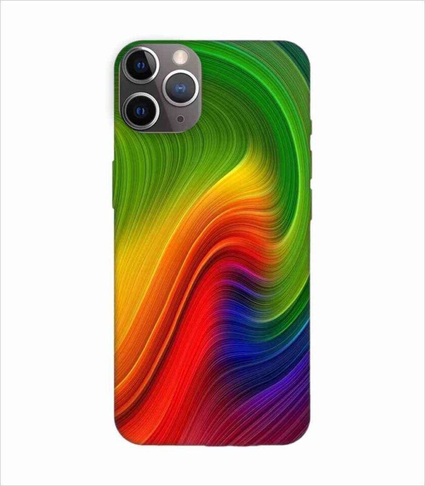 Apple Iphone 11 Pro Back Case Covers Abstract Swirl Painting Wallpaper Design