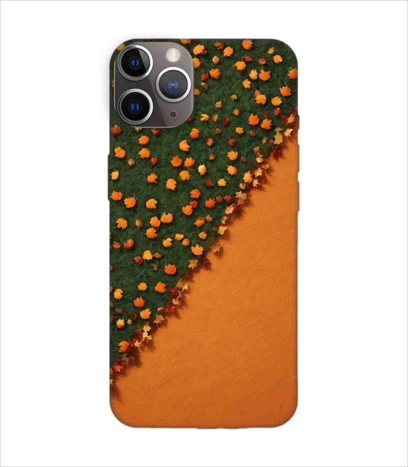 Apple Iphone 11 Pro Back Case Covers Bright Thick Textured Orange Horizontal Background Fall Autumn Background Halloween Thanksgiving