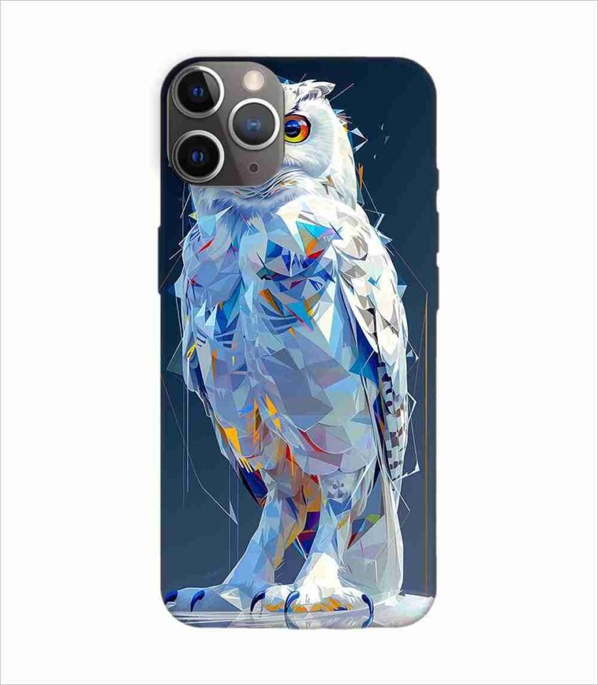 Apple Iphone 11 Pro Back Case Covers Captivating Animal Portraits Cyber Pet Style Vibrant Colors Stunning Digital Art