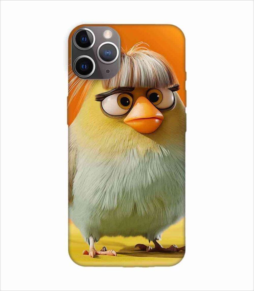 Apple Iphone 11 Pro Back Case Covers Close Up Bird With Wig Glasses