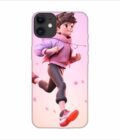 Apple Iphone 11 Back Case Covers 3D Illustration Child Running Spring Concept Illustration Childrens Cartoon Outdoor