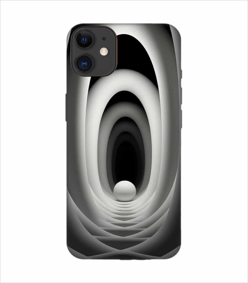 Apple Iphone 11 Back Case Covers Abstract Black 3D Background