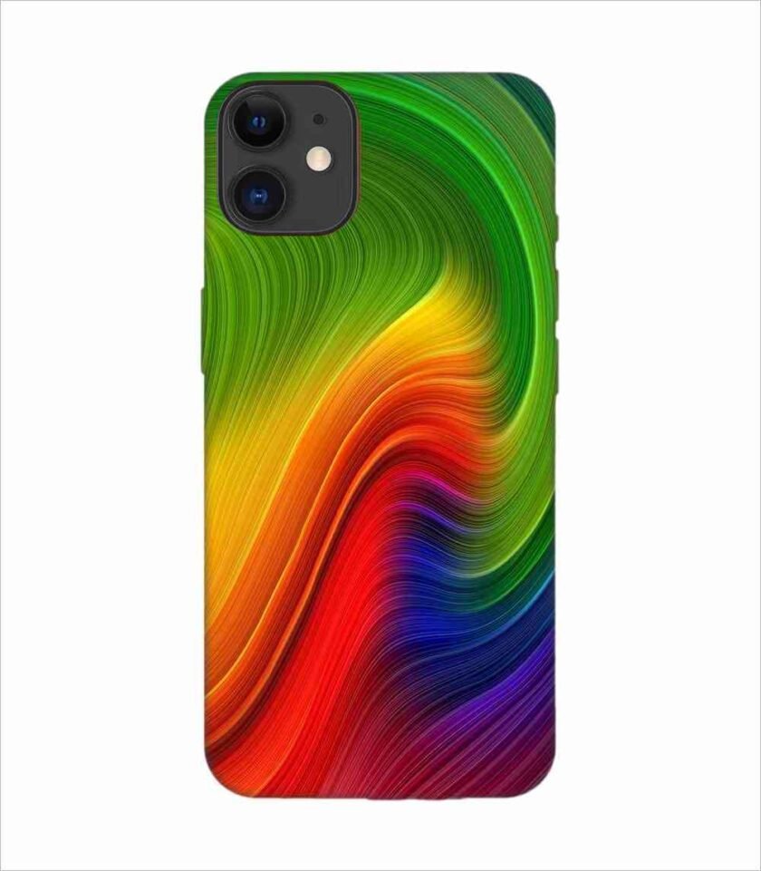 Apple Iphone 11 Back Case Covers Abstract Swirl Painting Wallpaper Design