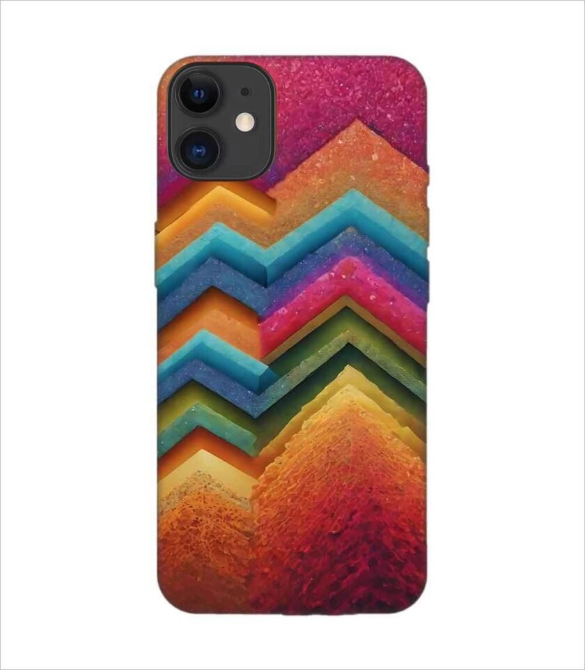Apple Iphone 11 Back Case Covers Artistic Background Wallpaper With Color Halftone Effect