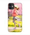 Apple Iphone 11 Back Case Covers Beginning Spring Illustration 3D Illustration Girl Running Spring