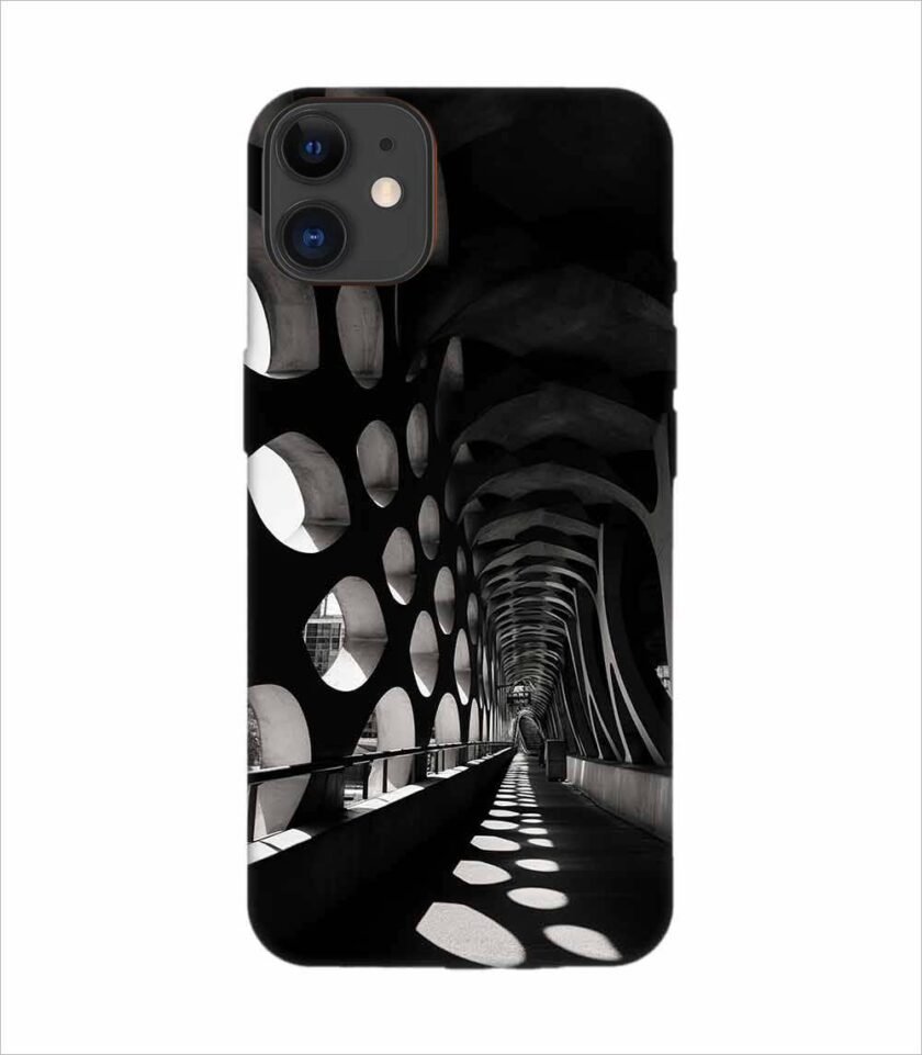 Apple Iphone 11 Back Case Covers Bridge That Has Tunnel That Has Lot Holes It