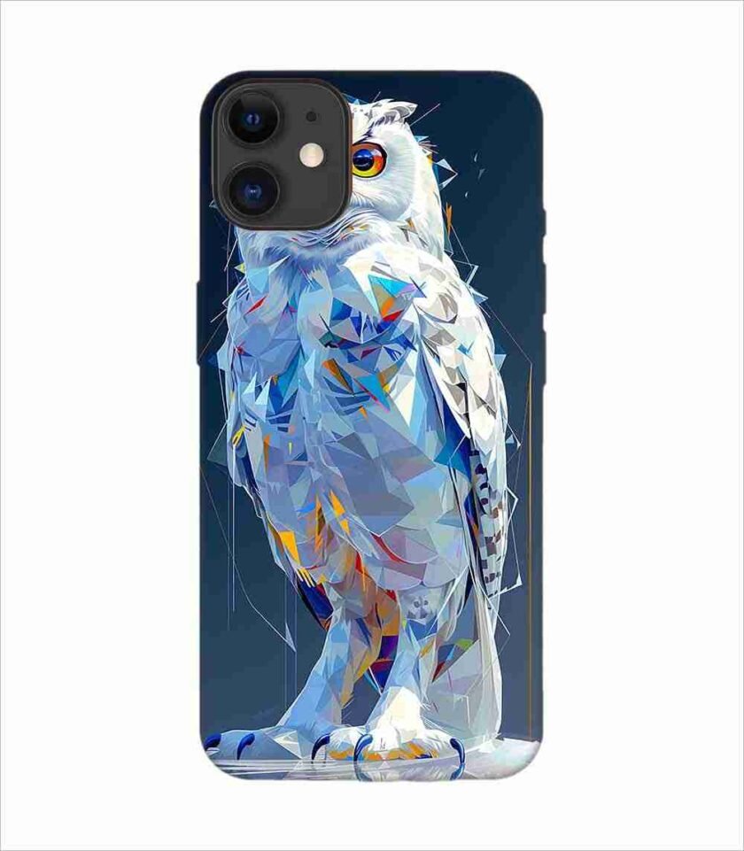 Apple Iphone 11 Back Case Covers Captivating Animal Portraits Cyber Pet Style Vibrant Colors Stunning Digital Art