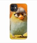 Apple Iphone 11 Back Case Covers Close Up Bird With Wig Glasses