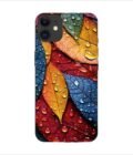Apple Iphone 11 Back Case Covers Close Up Bunch Colorful Leaves With Water Droplets Generative Ai