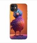 Apple Iphone 11 Back Case Covers Colorful Bird Is Standing Table Generative Ai Image