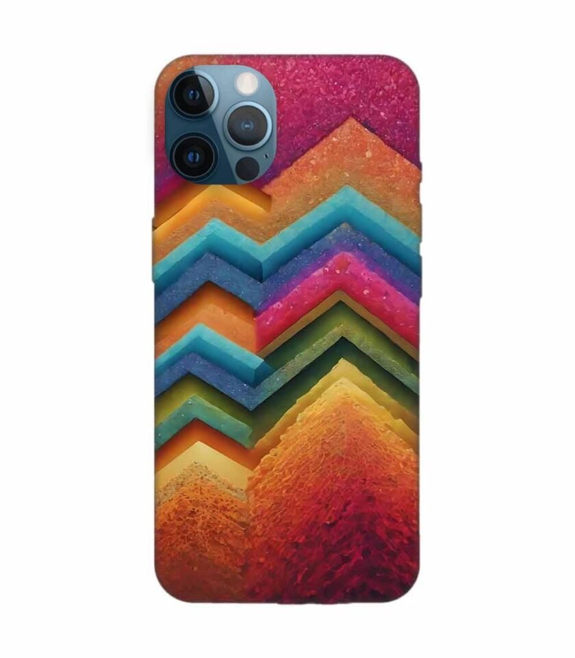 Apple Iphone 12 Mini Back Case Covers Artistic Background Wallpaper With Color Halftone Effect
