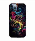Apple Iphone 12 Pro Max Back Case Covers Colorful Poster With Swirly Pattern