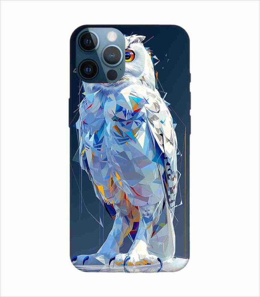 Apple Iphone 12 Pro Back Case Covers Captivating Animal Portraits Cyber Pet Style Vibrant Colors Stunning Digital Art