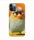 Apple Iphone 12 Pro Back Case Covers Close Up Bird With Wig Glasses
