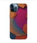 Apple Iphone 12 Pro Back Case Covers Closeup Color Textured Surface