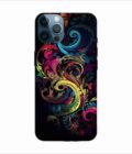 Apple Iphone 12 Pro Back Case Covers Colorful Poster With Swirly Pattern