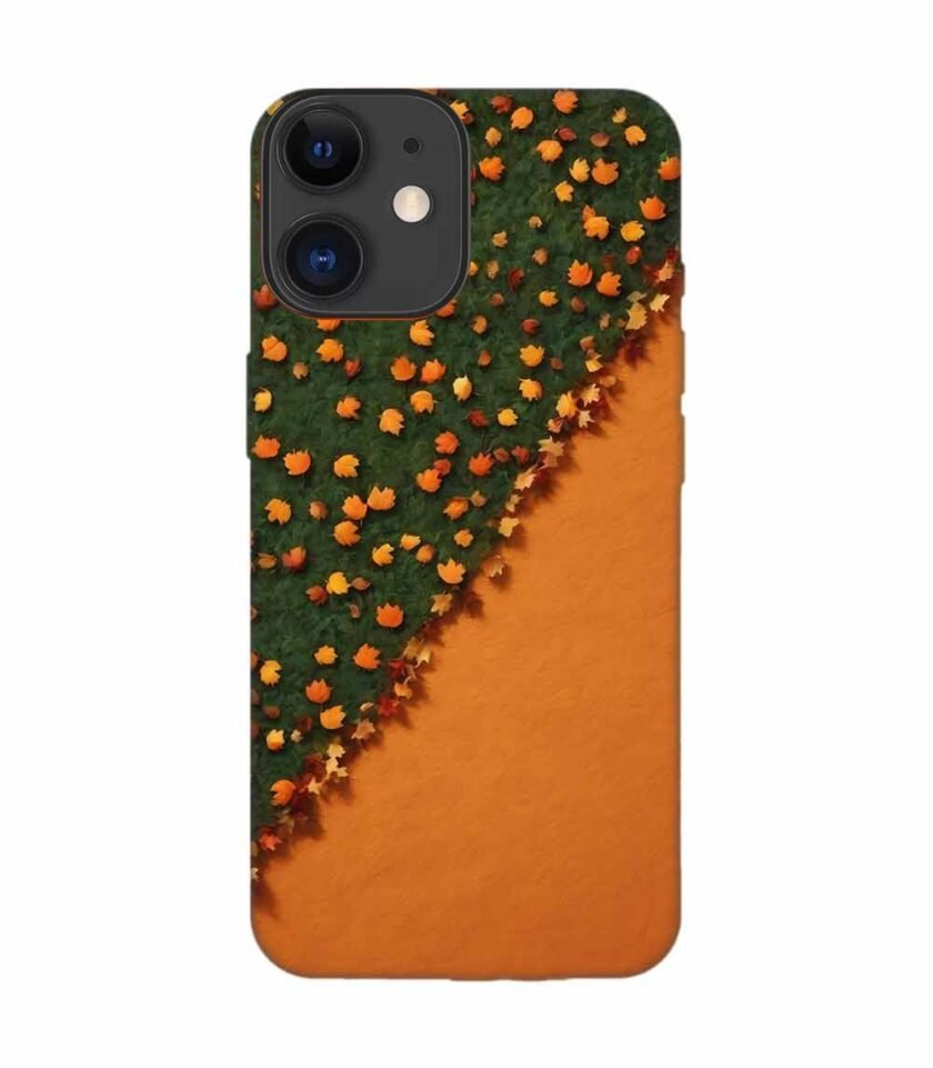 Apple Iphone 12 Back Case Covers Bright Thick Textured Orange Horizontal Background Fall Autumn Background Halloween Thanksgiving