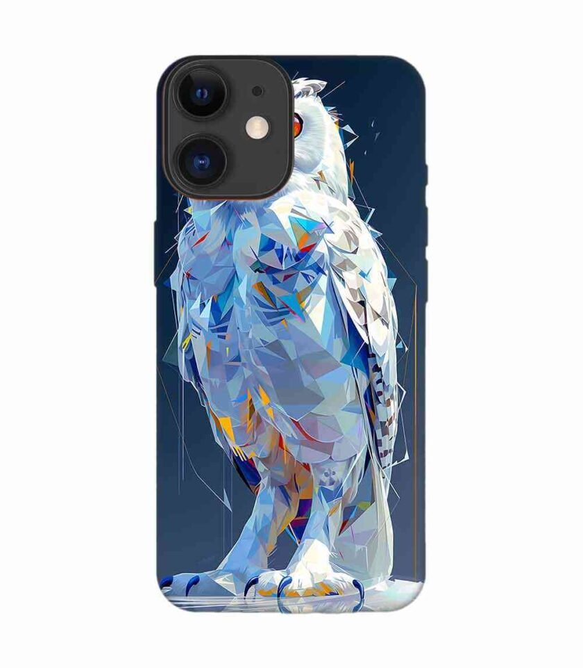 Apple Iphone 12 Back Case Covers Captivating Animal Portraits Cyber Pet Style Vibrant Colors Stunning Digital Art
