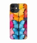 Apple Iphone 12 Back Case Covers Closeup Colorful Butterfly Collection Display