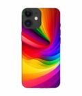 Apple Iphone 12 Back Case Covers Colorful Rainbow Gradient Background Design Shades Light Wallpaper Abstract Geometric Shapes