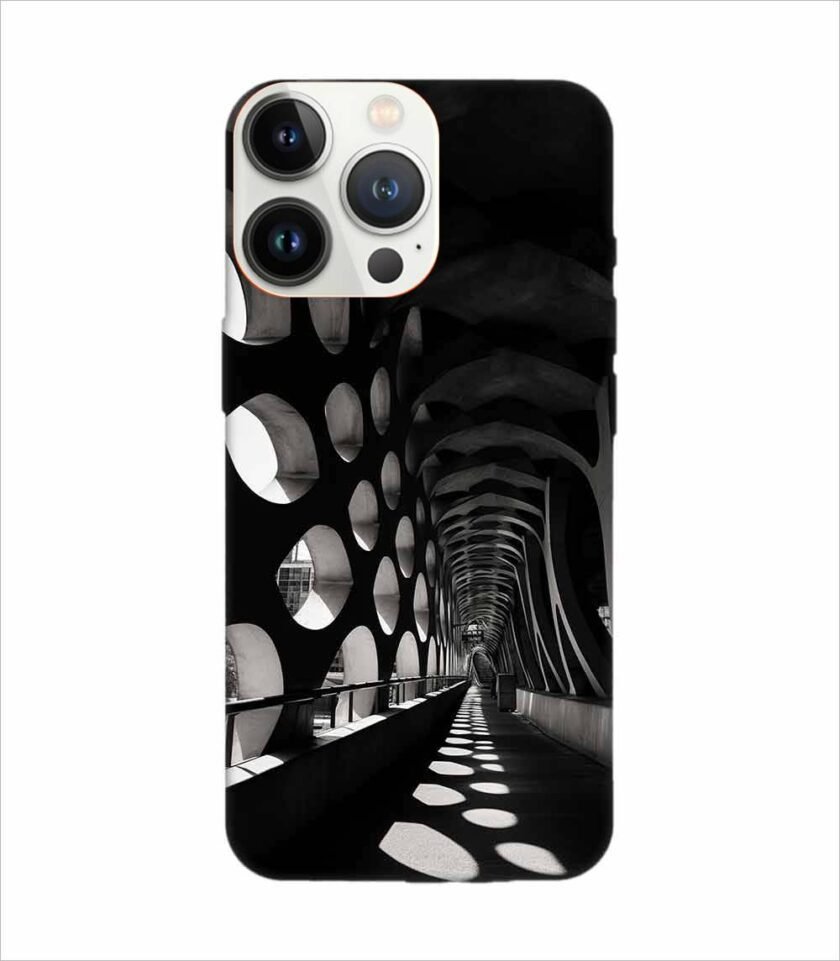 Apple Iphone 13 Pro Max Back Case Covers Bridge That Has Tunnel That Has Lot Holes It
