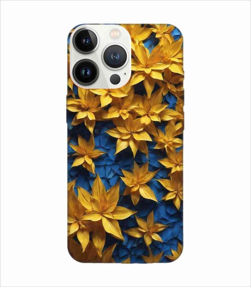 Apple Iphone 13 Pro Max Back Case Covers Colorful Background With Blue Yellow Background