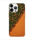 Apple Iphone 13 Pro Back Case Covers Bright Thick Textured Orange Horizontal Background Fall Autumn Background Halloween Thanksgiving