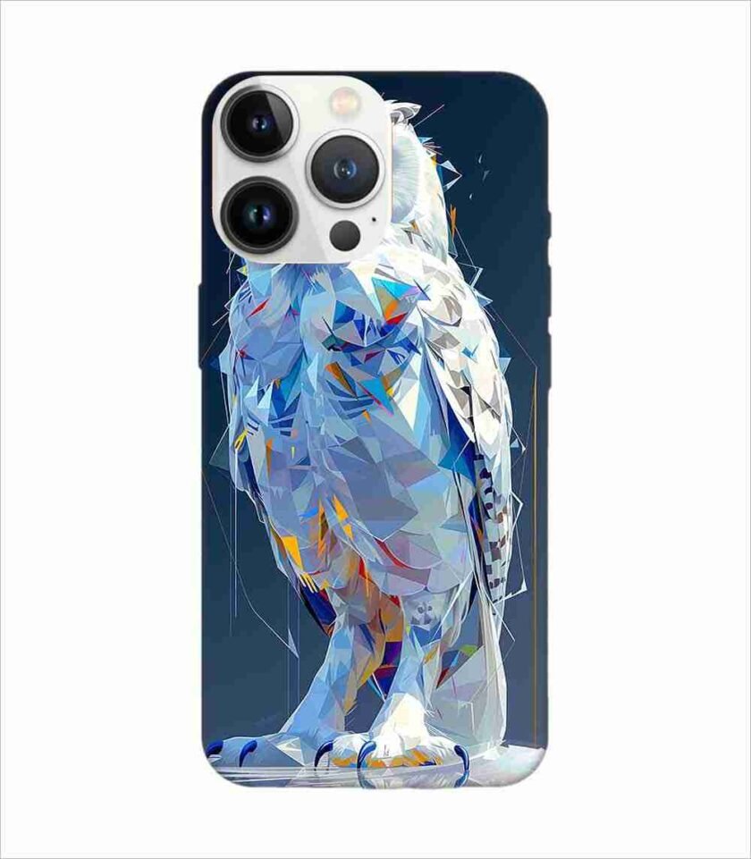 Apple Iphone 13 Pro Back Case Covers Captivating Animal Portraits Cyber Pet Style Vibrant Colors Stunning Digital Art