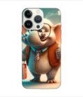 Apple Iphone 13 Pro Back Case Covers Cartoon Character With Red Flag Big Eared Elephant