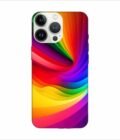 Apple Iphone 13 Pro Back Case Covers Colorful Rainbow Gradient Background Design Shades Light Wallpaper Abstract Geometric Shapes