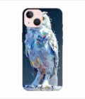 Apple Iphone 13 Back Case Covers Captivating Animal Portraits Cyber Pet Style Vibrant Colors Stunning Digital Art