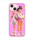 Apple Iphone 13 Back Case Covers Cartoon Couple Young Man Woman With Balloons Life Preserver Generative Ai