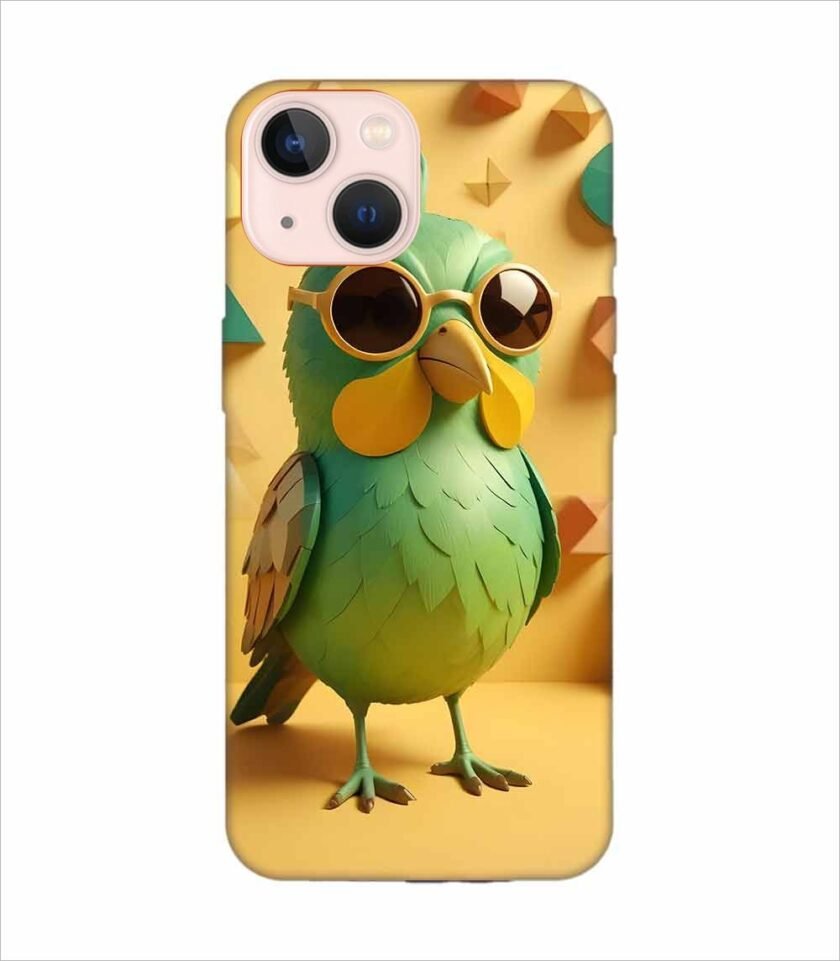 Apple Iphone 13 Back Case Covers Colorful Bird With Big Eyes Pair Goggles