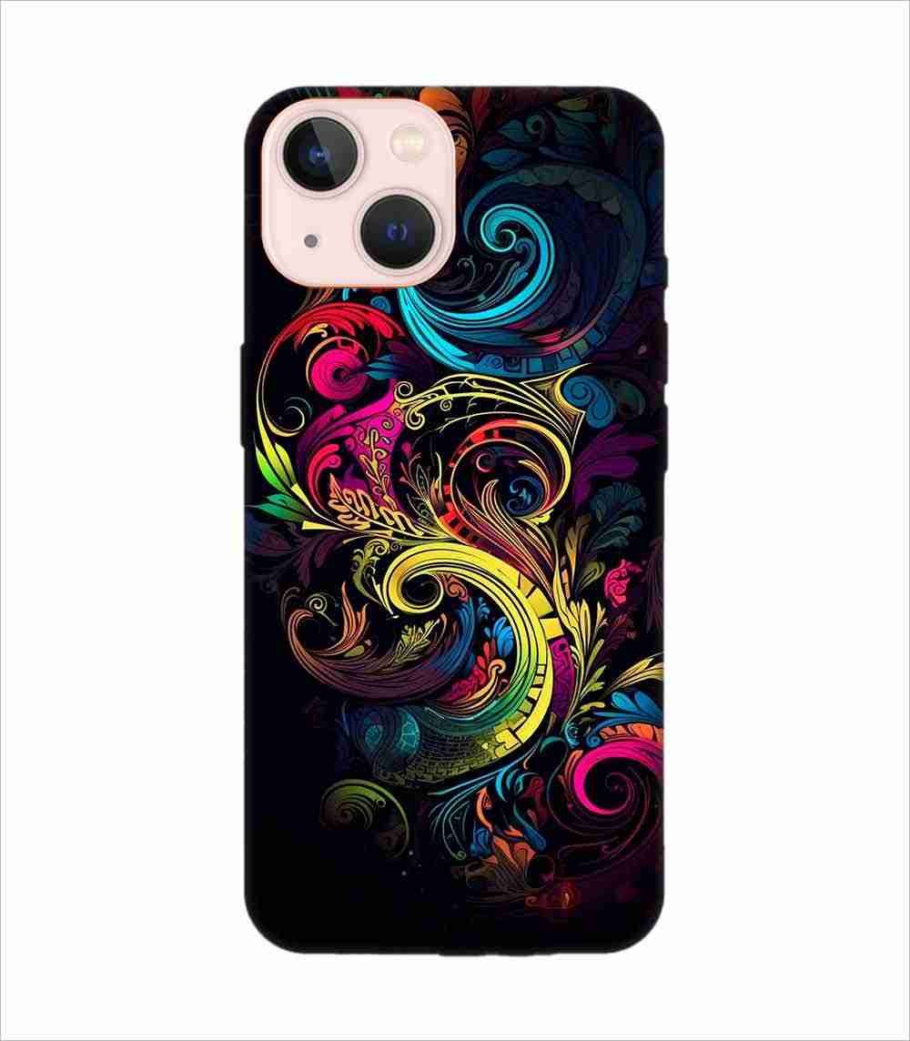 Apple Iphone 13 Back Case Covers Colorful Poster With Swirly Pattern