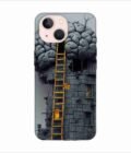 Apple Iphone 14 Plus Back Case Covers 2D Digital Illustration Brain With Ladder