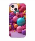 Apple Iphone 14 Plus Back Case Covers 3D Render Colorful Objects Isolated Background